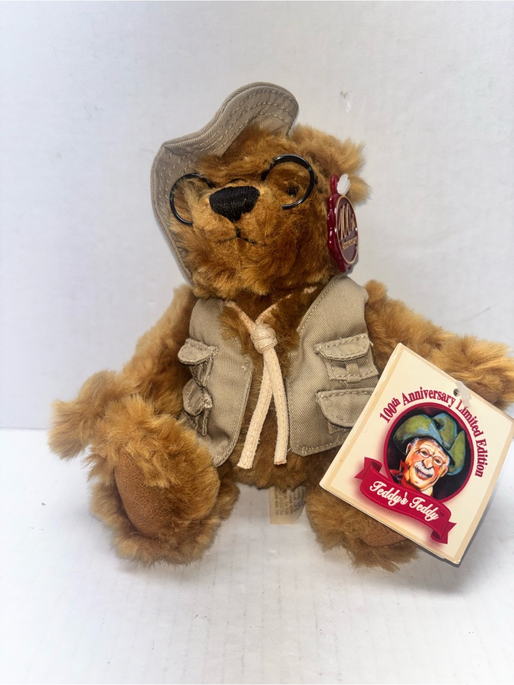 Dan Dee Collector's T
Roosevelt Teddy Bear 100
Anniversary Toy w/TAG Vtg 9"
